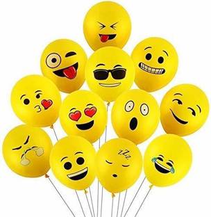Smartcraft Printed Emoji Latex Smiley Balloon