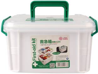 4tens First Aid Emergency Medical kit Box for picnic, Travel use Storage Box First Aid Kit