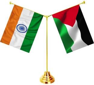 UNIQ India ,Palestine Rectangle Table Miniature Flag