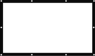 Inlight 7 Ft. x 4 Ft. 16:9 Aspect Ratio 92 Inches Diagonal Supports UHD-3D-4K Technology Universal Eyelets Type Projector Screen (Width 214 cms x 122 cms Height)