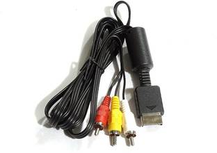 Genesys  TV-आउट केबल Fox Micro Av Cable for Ps2 AND PS3 For Sony Playstation 2 and Playstation 3