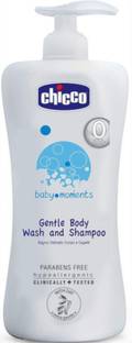 Chicco Baby Moments Gentle Body Wash and Shampoo (500ml) (500 ml)
