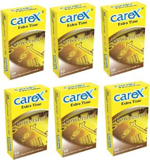CAREX Power Shot Extra Time Dotted Condoms Condom