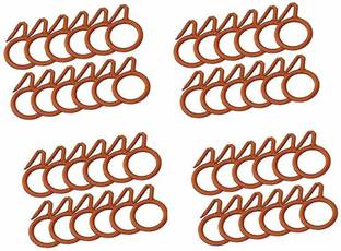 AnEk goods Red Curtain Rings Metal