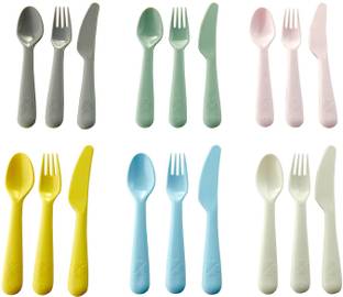 IKEA 18-piece cutlery colored set Polypropylene Cutlery Set