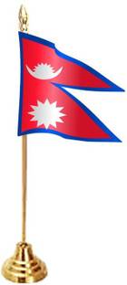 UNIQ Staircase Style Flag - Nepal Rectangle Table Miniature Flag