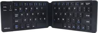 Portronics POR-973 Chicklet Foldable QWERTY Keyboard, Mini Pocket Sized, Rechargeable Wireless Handheld Multi-device Keyboard Compatible with Desktop, Laptop, Tablet, iPad, Mac One Touch Connect Button, for iOS, Android and Windows Tabs, Smartphones