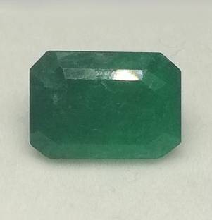 HAYAATGEMS Natural Emerald Panna 2.27 Carat 2.50 Ratti Size Zambian Cut Faceted Loose Gemstone For Men & Women Ring Emerald Stone