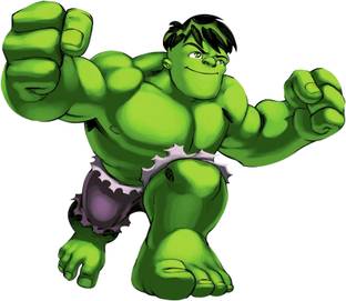 DivineDesigns 53 cm Hulk Sticker Self Adhesive Sticker