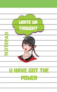 WRITE UR THOUGHT NOTEPAD