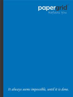 papergrid King Size - 24 cm x 18 cm, Maths Ruled Regular Notebook Maths Ruled 160 Pages