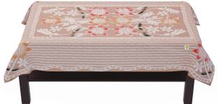 YELLOW WEAVES Floral 4 Seater Table Cover