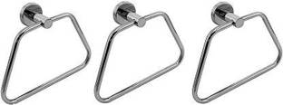 Zesta Stainless /Napkin Ring - Towel Hanger With Pack Of 3 Chrome Finish Towel Holder