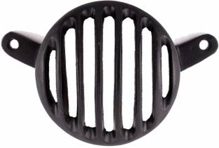 Ramanta Metal Bullet Tail Light Grill for Royal Enfield Bullet Classic 350 & 500 (1 Pc Tail Light Grill, Black Without Cap) Bike Headlight Grill