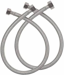 KKD PREMIUM QUALITY { SS 304 } BRAIDED CONNECTION PIPE 24" (SET OF 2) Hose Connector
