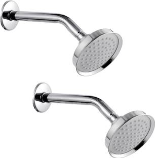 प्रेस्टीज CRWN-Pack Of 2 Shower Head with 9 Inch Arm Rain Flow shower For Bathroom शावर हैड