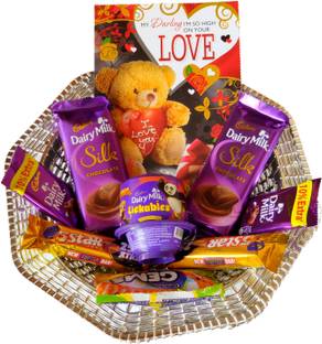 Cadbury Chocolate Gift Hamper with Beautiful Love Card Combo