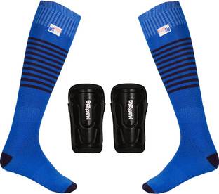 MATTZIG (One Pair Football Socks + One Pair Shin Guard) Football Kit