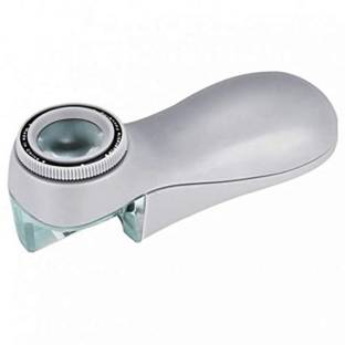 pullox Illuminated Scale Magnifying Glass with Measuring Scale and Light for Engineers Hobbyists Scientists 8x Reading Magnifier