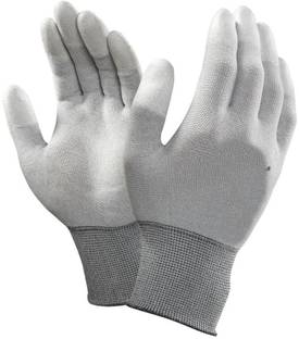 sky enterprise shop Coated
Sky- Carbon Fiber Esd Anti-Static Gloves Pu Fingertip Coated Top Fit Leather  Safety Gloves
