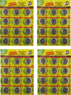 Brite Guard Brite Guard Stainless Steel Multipurpose Scrubber (Grey, 48-Piece) Scrub Sponge