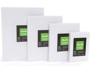 Smart Saver Premium Cotton Fine Grain Acrylic Primed Board (Set of 4)