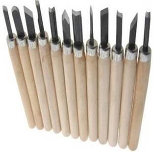 Osilor Wood Carving Tools (Set of 12 pcs) for Professionals, Carpenters and hobbyists for Basic Carving as Well as Detailing Combination Chisel Set