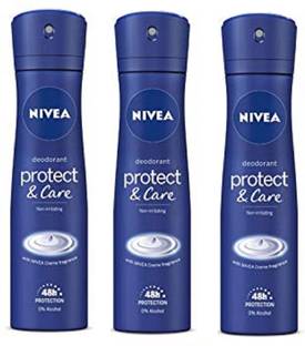 NIVEA Protect and Care Deodorant Spray  -  For Men & Women