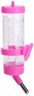 Petzlifeworld Automatic Drinking Water Feeder Bottle for Hamster / Mice / Rabbit / Guinea Pig 80ML ( Pink ) Round Plastic Pet Bottle