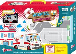 Sunta Puzzle-Hospital W/Ambulance-9Pcs