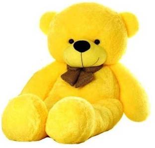 Ktkashish Toys Yellow stuffed teddy bear 85 cm in big size  - 85 cm