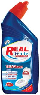Real white POWER CLEAN TOILET CLEANER 700 ML Regular Liquid Toilet Cleaner