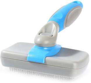 PetVogue Self Cleaning Slicker Brush with Ergonomic Non-Slip Handle for Pet Grooming Gently Removes Tangled Matted Fur from Cats and Dogs and Reduces Shedding Slicker Brushes for  Dog, Cat