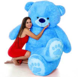 NEO KIDS Fit teddy bear so cute & soft very attractive looking (Best for Someone Special) (Sky blue)  - 90 cm