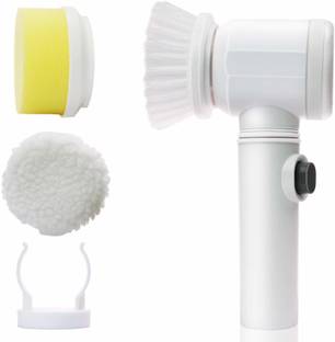 vepson Electric Power 5 in 1 Scrubber Cleaning Brush for Kitchen Bathroom Tub Shower Tile Carpet Sink Drain Cleaner Plastic Wet and Dry Brush