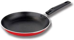 NIRLON Non-Stick Kitchen Utensil Mini Frying Pan, Red/ Black Fry Pan 20 cm diameter 1.1 litres capacity