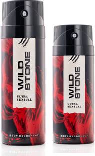Wild Stone Ultra Sensual Deodorant - 150 and 225 ml Deodorant Spray  -  For Men
