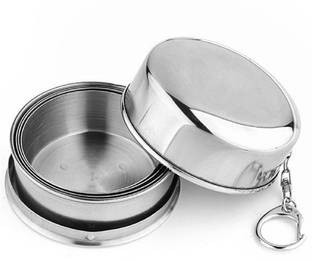 Planetone FOLDING GLASS FOR TRAVELLING STAINLESS STEEL Glass Water/Juice Glass