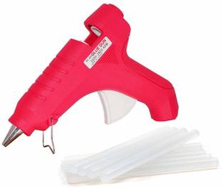 CHL ROAR New Pink 40 watt with 10 Transparent Glue Sticks Standard Temperature Corded Glue Gun (11mm) Standard Temperature Corded Glue Gun