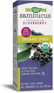 Nature's Way Organic Sambucus Elderberry Syrup, 4 Fluid oz