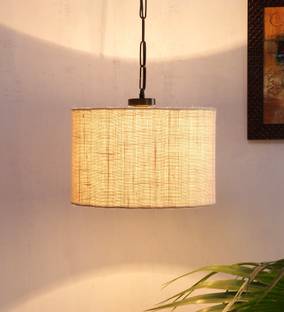 Devansh Hanging Light for Living Room & Home Decoration - Jute (Pack of 1) Pendant Lamp Ceiling Lamp