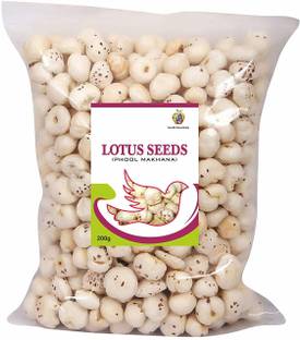 Jioo Organics Lotus Seed Pop / Gorgon Nut Puffed Kernels | Phool Makhana | Fox Nut Lotus Seeds(Makhana)