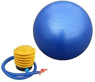 SJ Exims Inflatable Gym Ball with Foot Pump Gym Ball