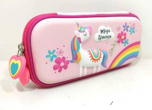 FunBlast Unicorn cartoon Art, Pencil Pouch Art Canvas Pencil Box