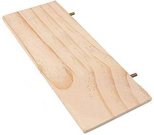 Sage Square Natural Wood Platform cum Perch cum Stand Bird Toy Ideal for Lovebird, Budgerigar, Sun Conure, Pionus, Quaker Parrot, Cockatiel, Finch, Canary, Budgeri (Large Size) (12" / 30.5 cm) Wooden Training Aid For Bird