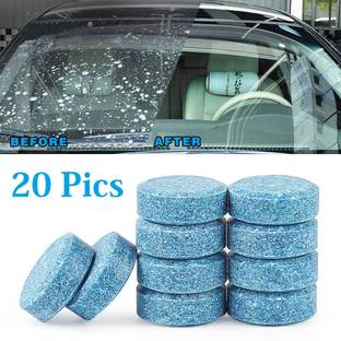 HSR 20pcs/1set Car Windshield Glass Cleaner Car Solid Tablets Wiper Fine Wiper Auto Window Cleaning Car Accessories Tablet Concentrate Vehicle Glass Cleaner