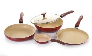 CRYSTAL Marble Plus Non-Stick Induction Bottom Non-Stick Coated Cookware Set