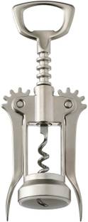 IKEA Corkscrew Silver Nickel Twisting Pull Corkscrew