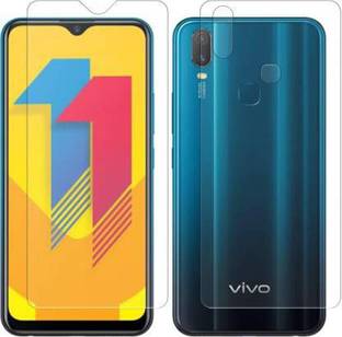SOLIVAGANT Front and Back Tempered Glass for Vivo y11