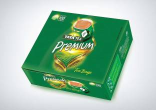 Tata Bags -100 Dips Pack Unflavoured Tea Bags Box